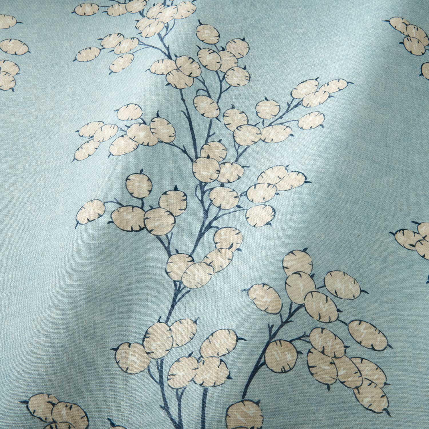 Linwood Lottie Sky FR Made to Measure Curtains