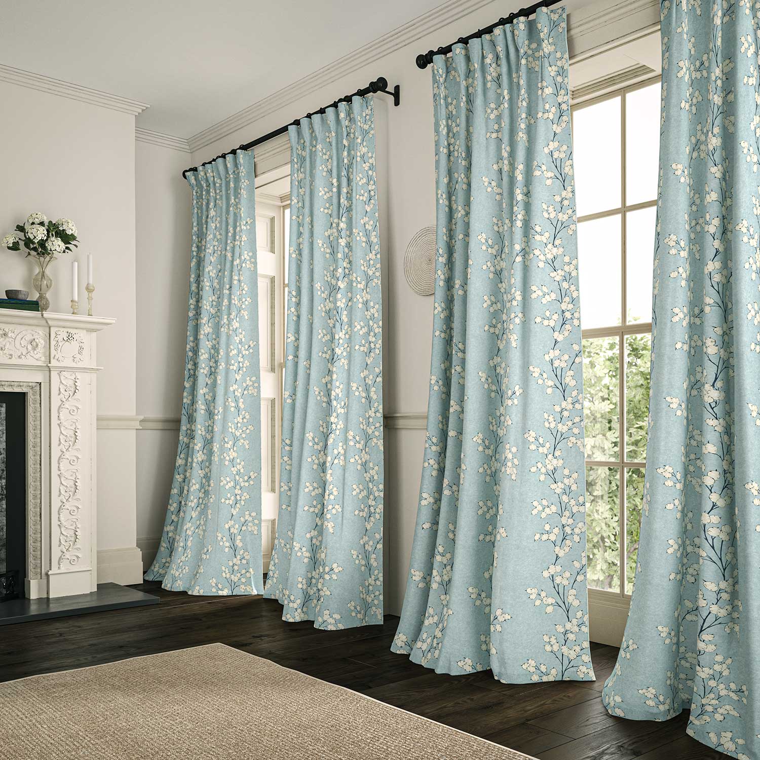 Linwood Lottie Sky Made to Measure Curtains