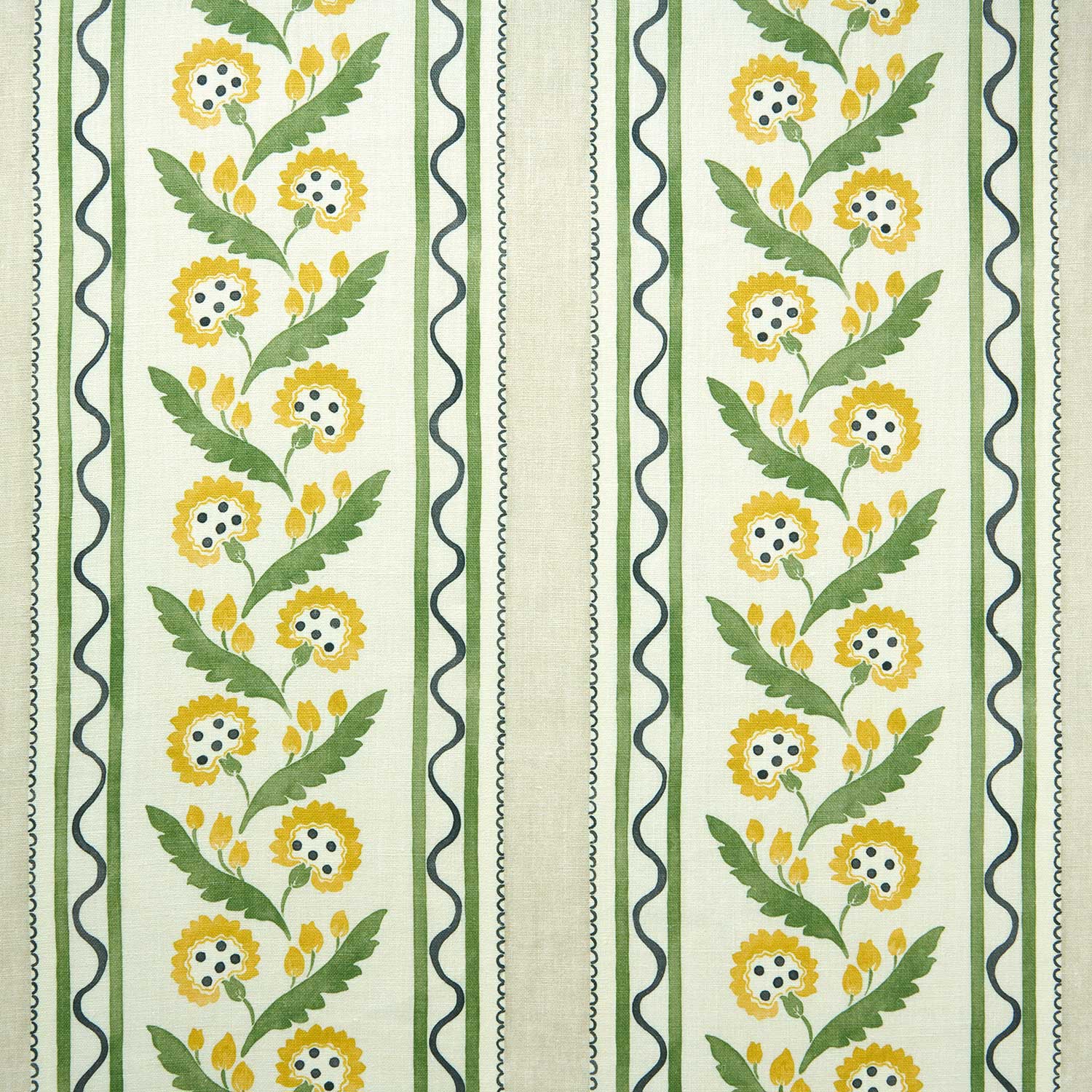 Linwood Polly Stripe Dandelion Made to Measure Curtains
