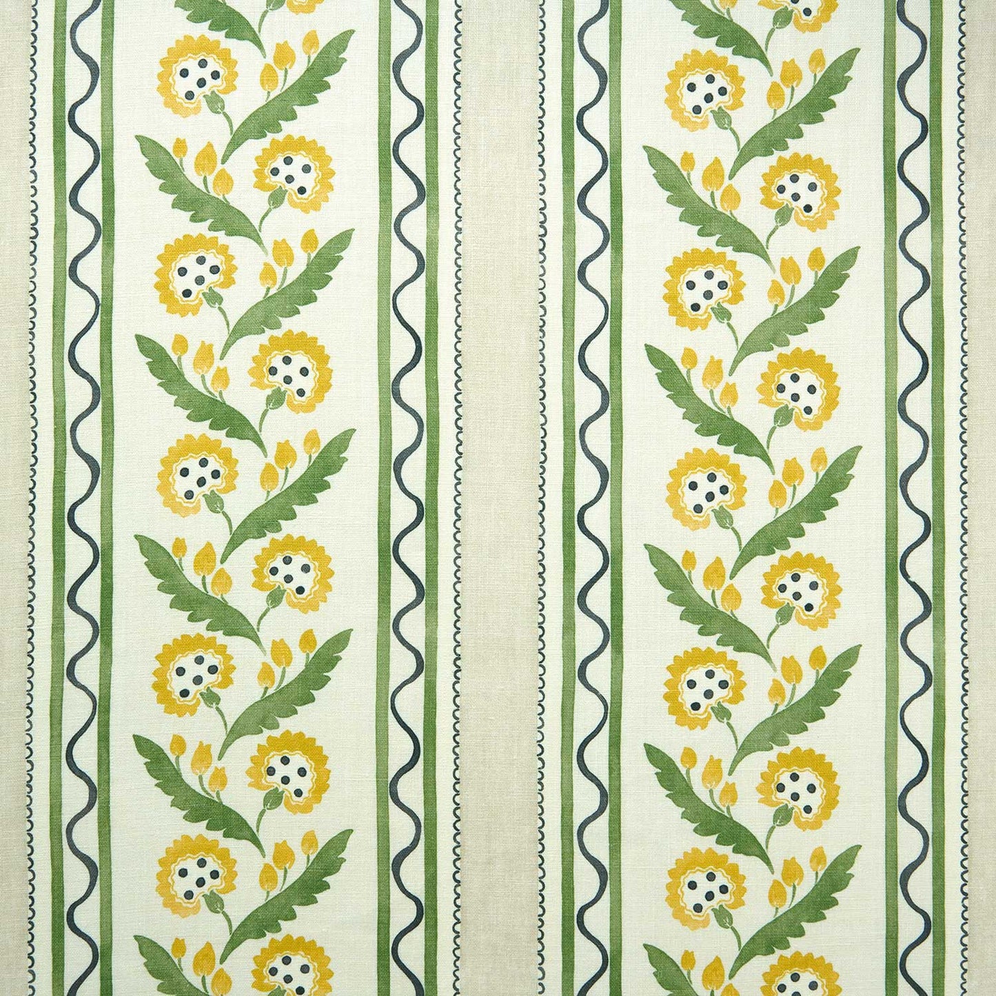 Linwood Polly Stripe Dandelion FR Made to Measure Curtains