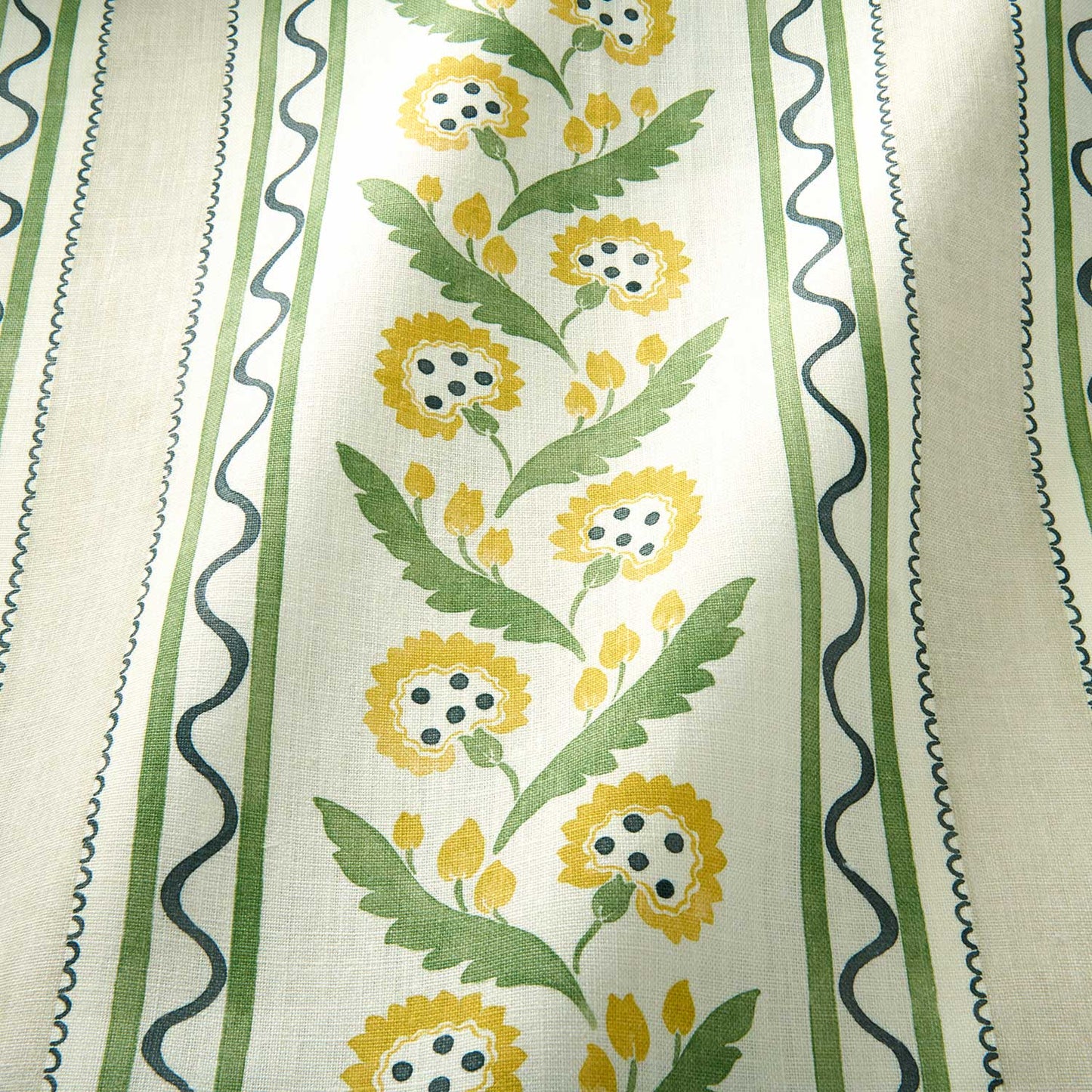 Linwood Polly Stripe Dandelion Made to Measure Curtains