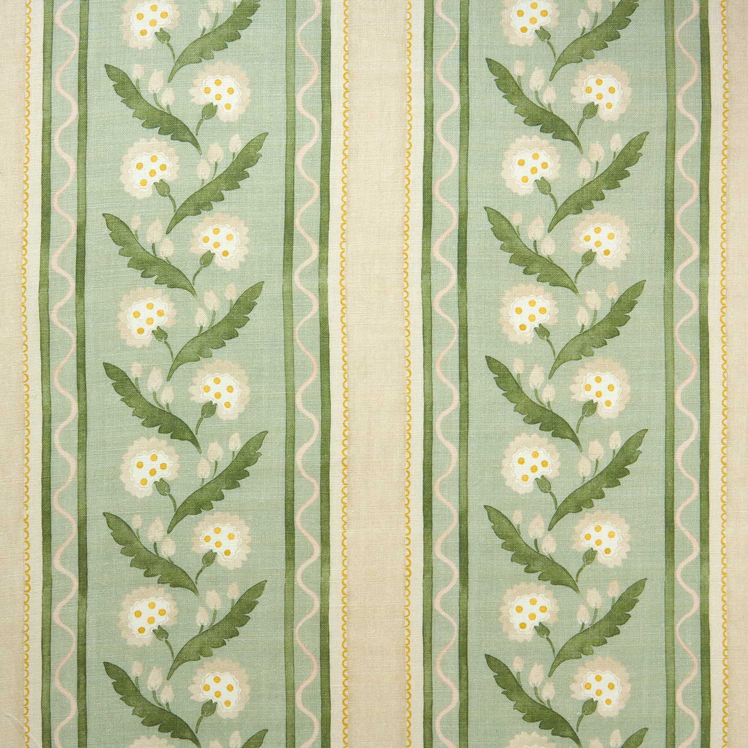 Linwood Polly Stripe Moss Made to Measure Curtains