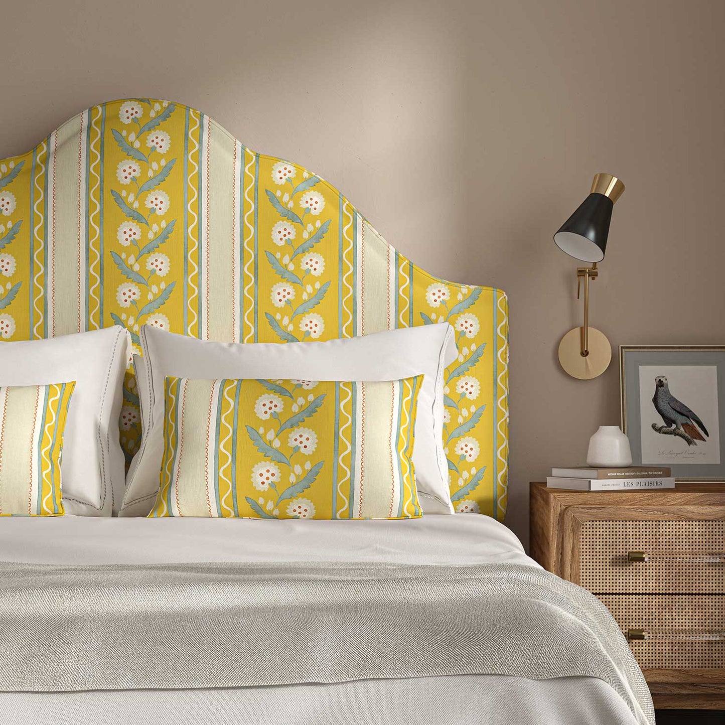 Linwood Polly Stripe Mimosa FR Made to Measure Curtains