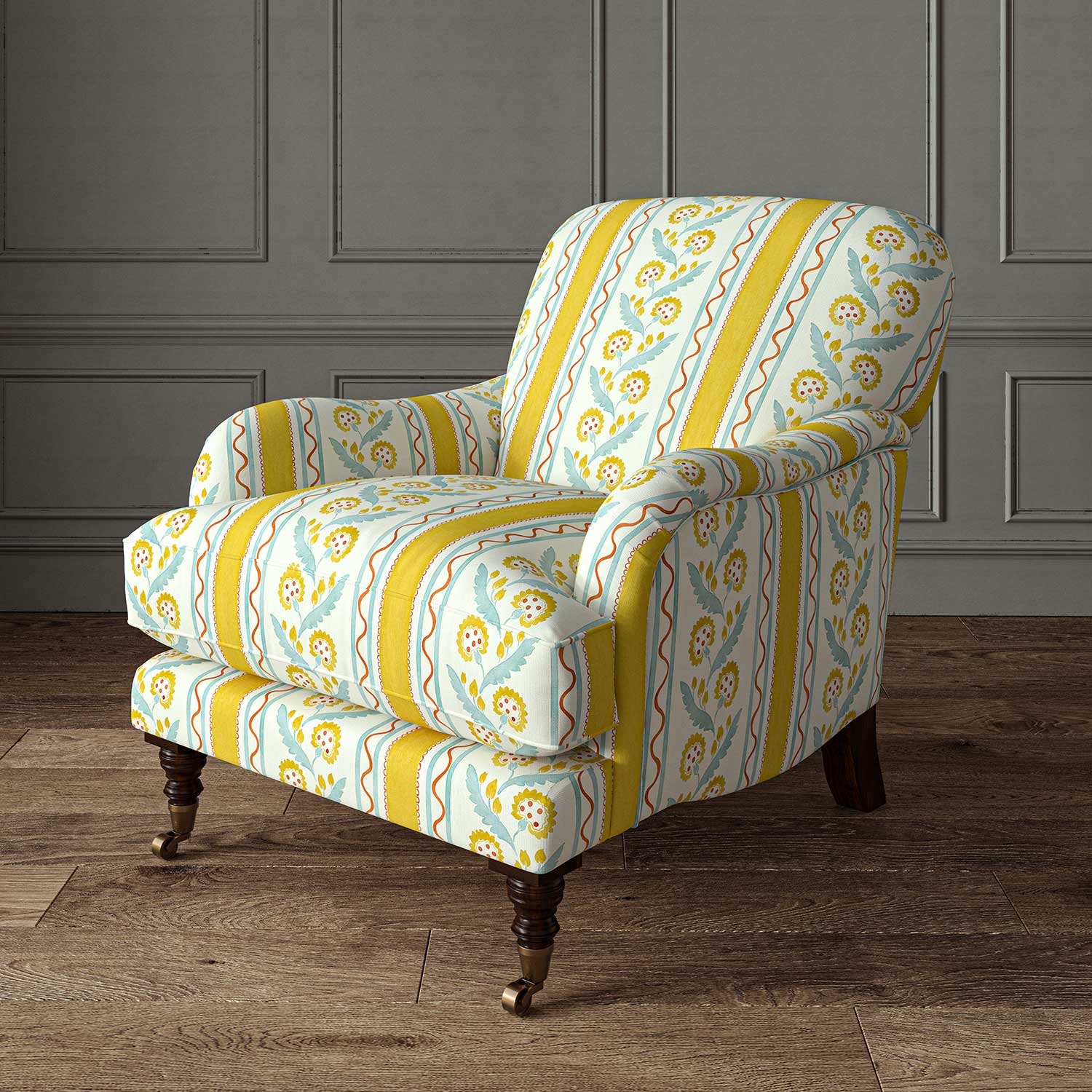 Linwood Polly Stripe St.Clements Made to Measure Curtains