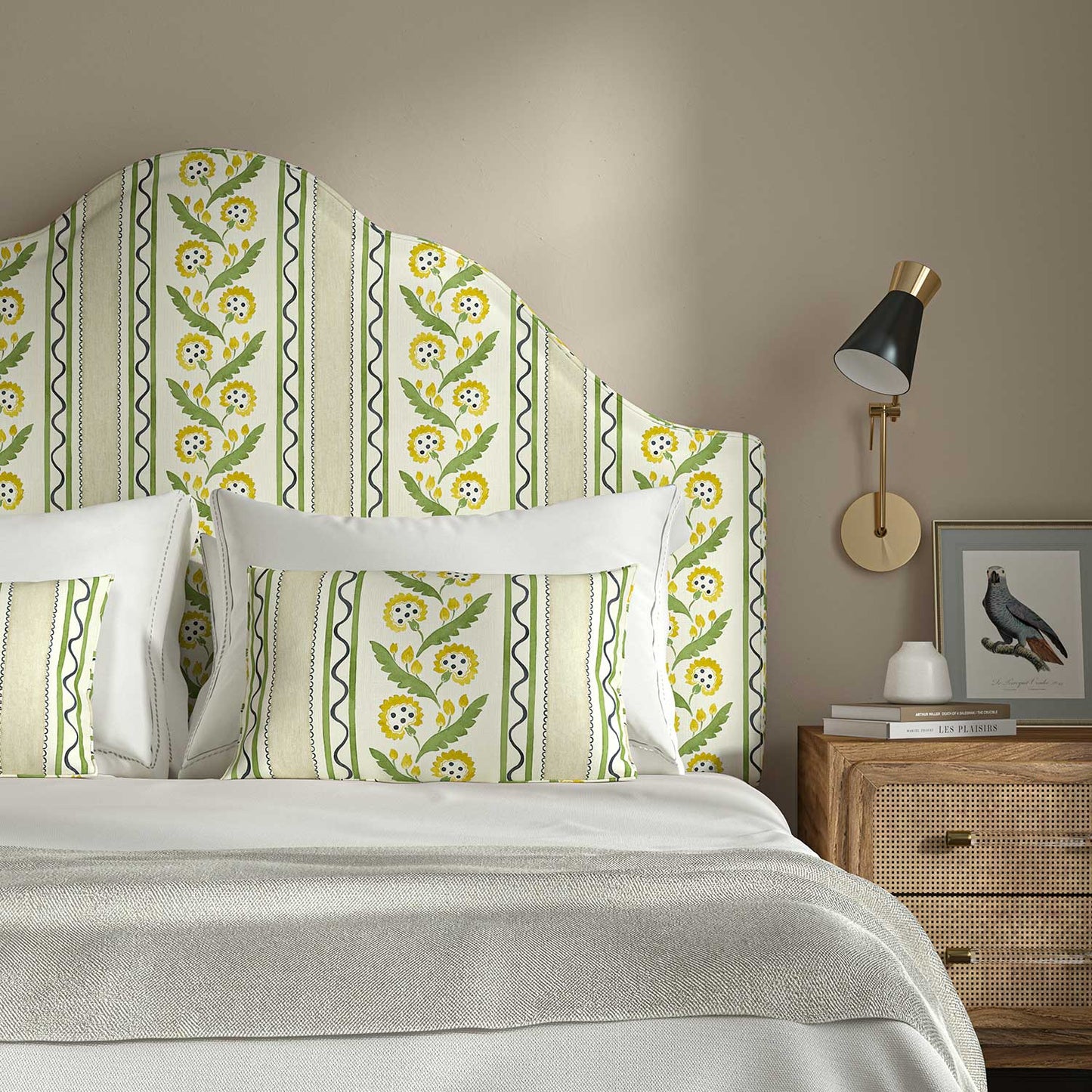 Linwood Polly Stripe Dandelion FR Made to Measure Curtains