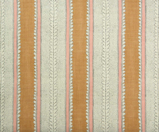 Fudge - Dimity Stripe Linen by Linwood fabric