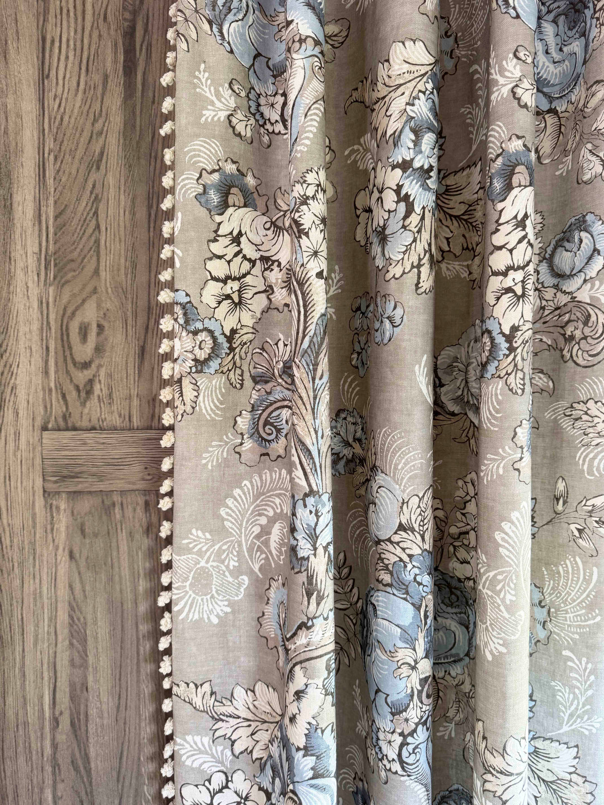 Lewis & Wood Georgia Blue Oyster Made to Measure Roman Blinds – lifestyle photograph