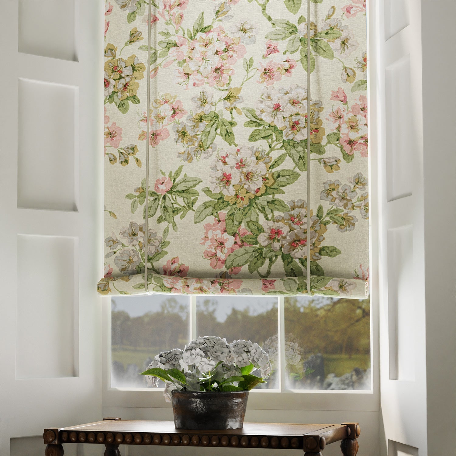 Linwood Gertrude Pink Green Made to Measure Curtains