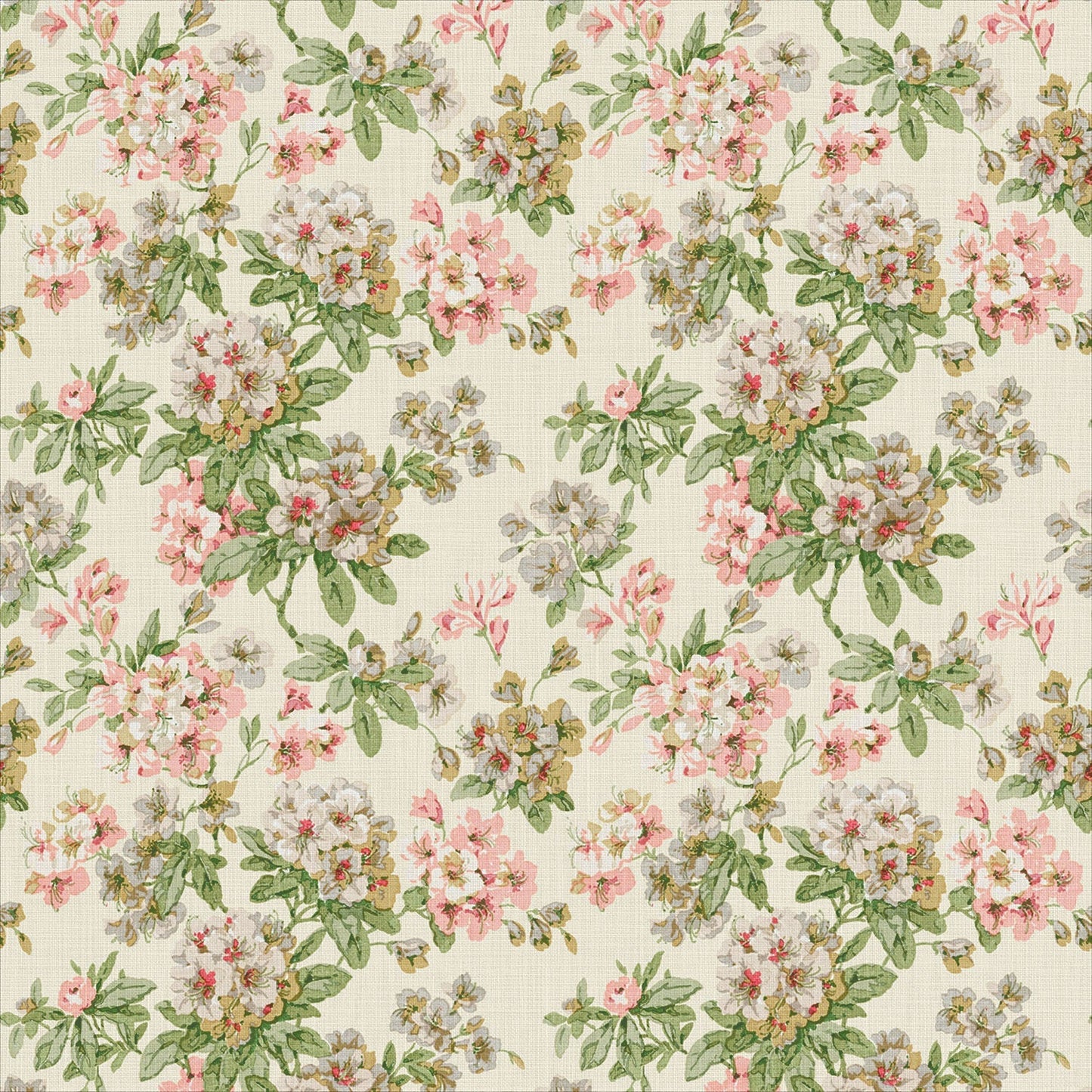 Linwood Gertrude Pink Green Made to Measure Curtains