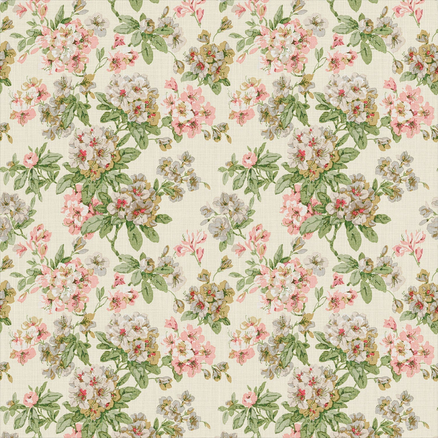 Linwood Gertrude Pink Green FR Made to Measure Curtains