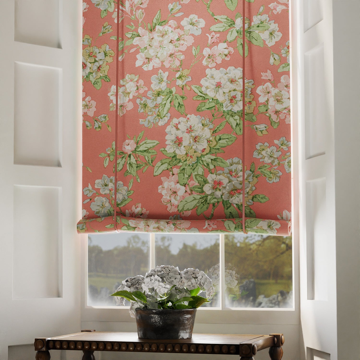 Linwood Gertrude Pink Orange Made to Measure Curtains