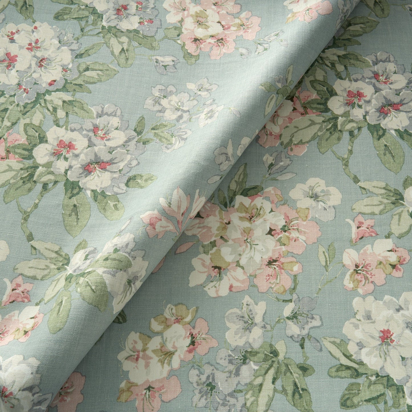 Linwood Gertrude Blue Green Made to Measure Curtains