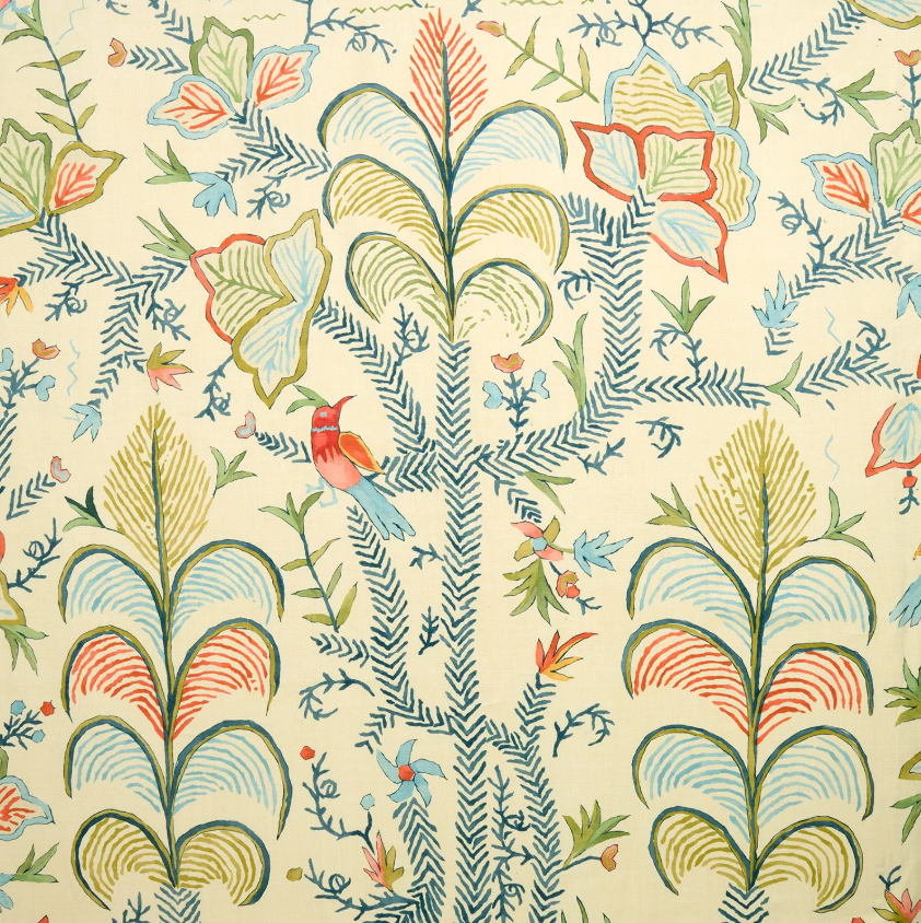 Guava - Songbird Linen, Maru Collection by Linwood - fabric