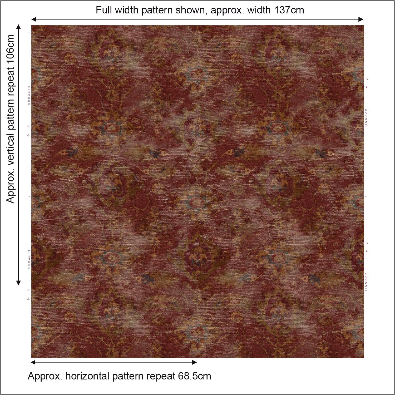 Linwood Hayali Garnet FR Made to Measure Curtains