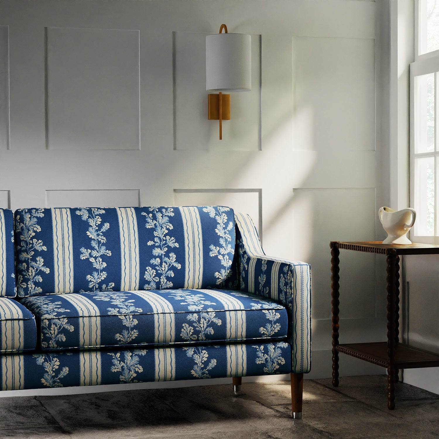 Linwood Hester Classic Blue Made to Measure Curtains