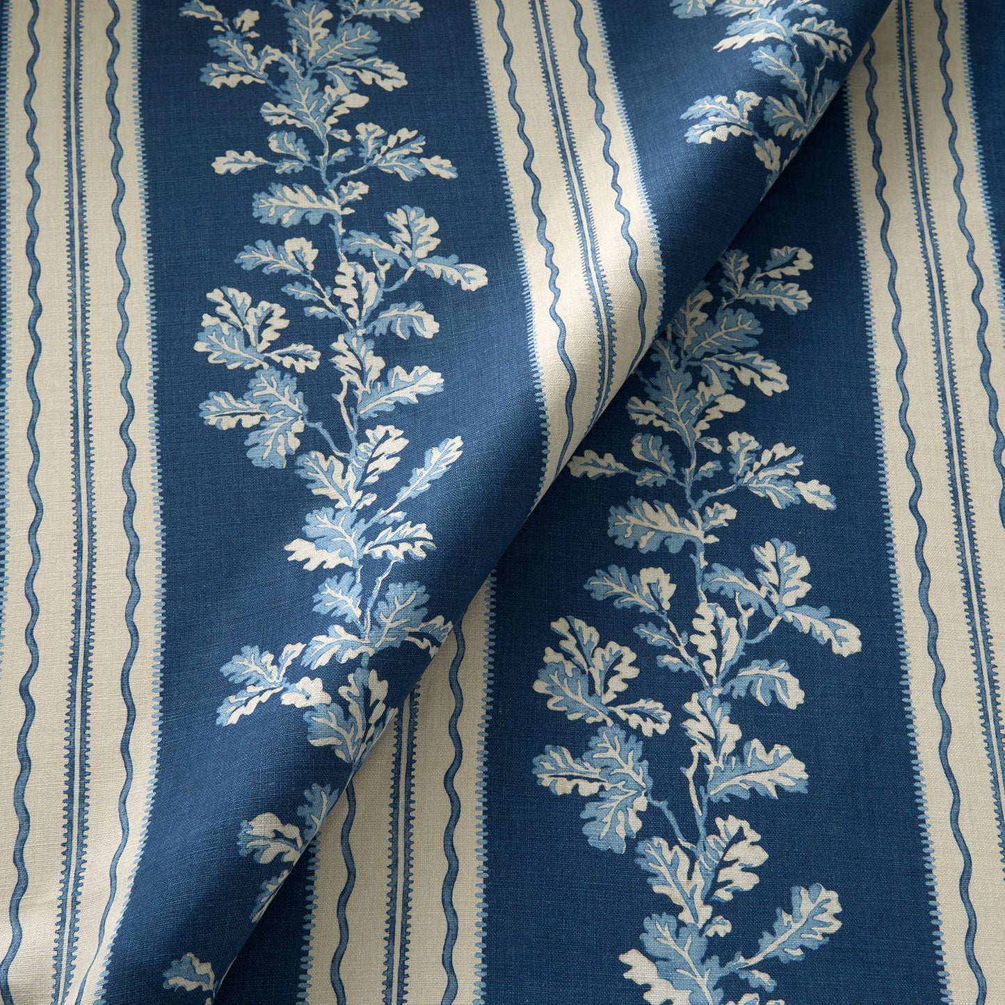 Linwood Hester Classic Blue FR Made to Measure Curtains