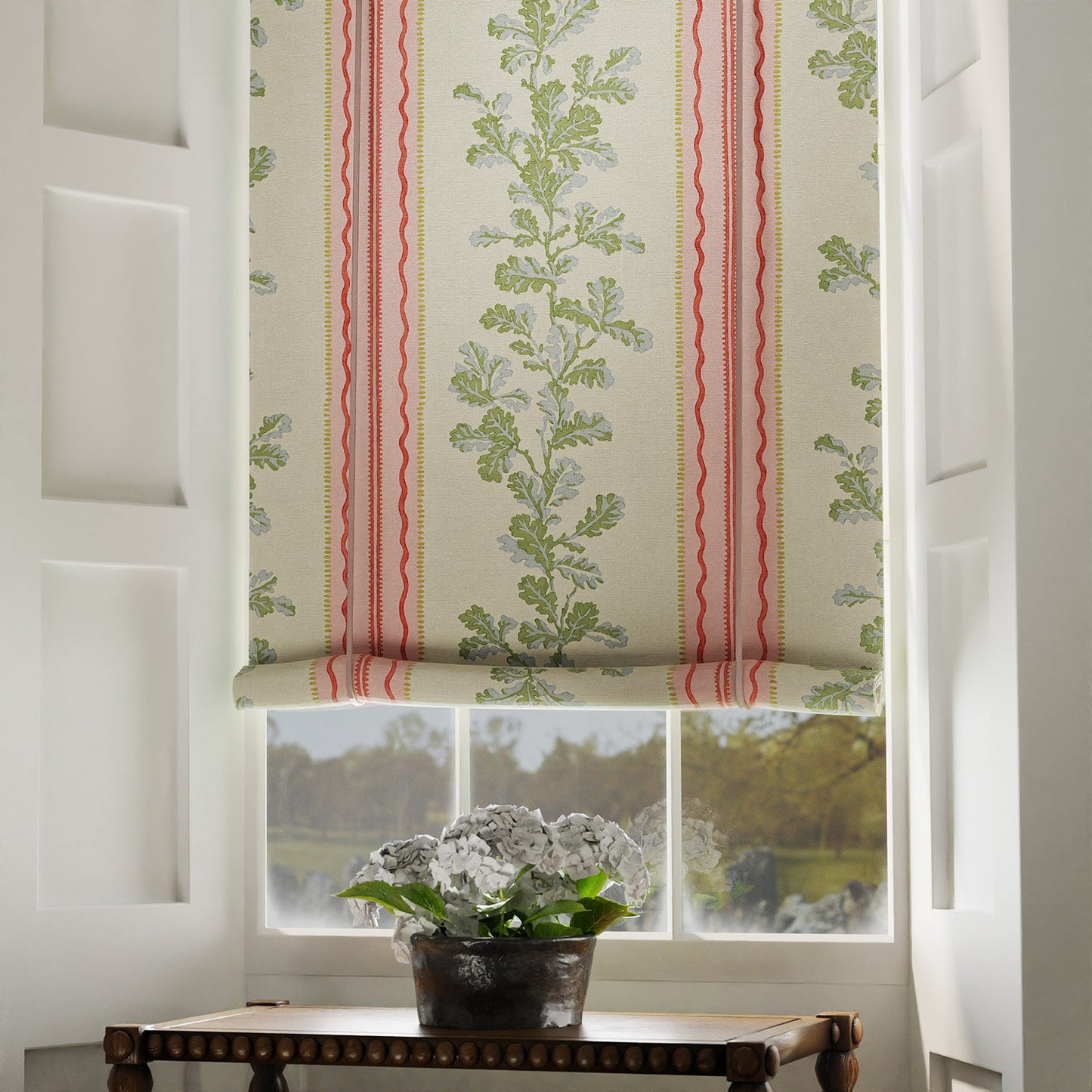 Linwood Hester Pink Green FR Made to Measure Curtains