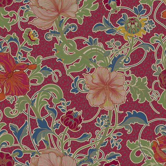 Chess Heligan Claret Made to Measure Curtains