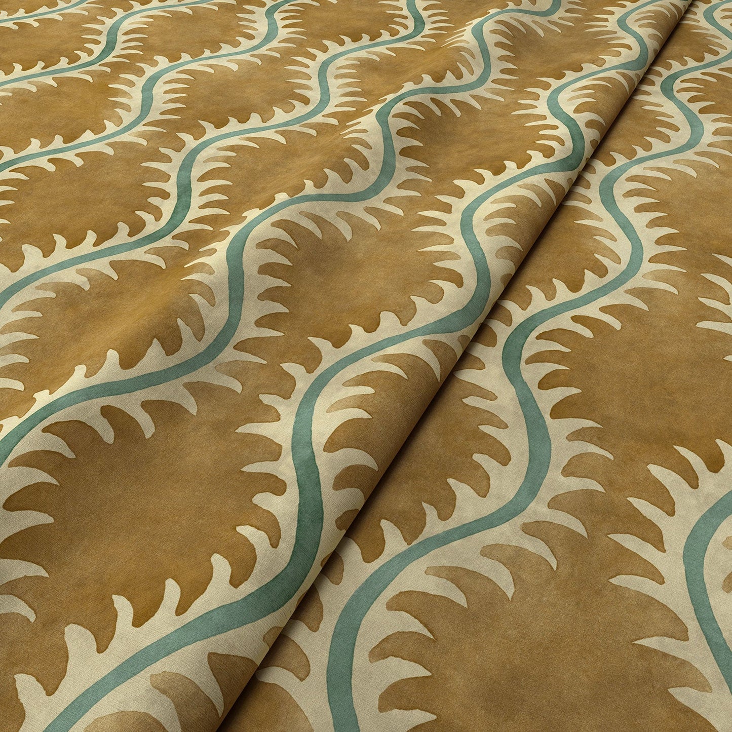 Linwood Helter Skelter Beach Velvet FR Made to Measure Curtains