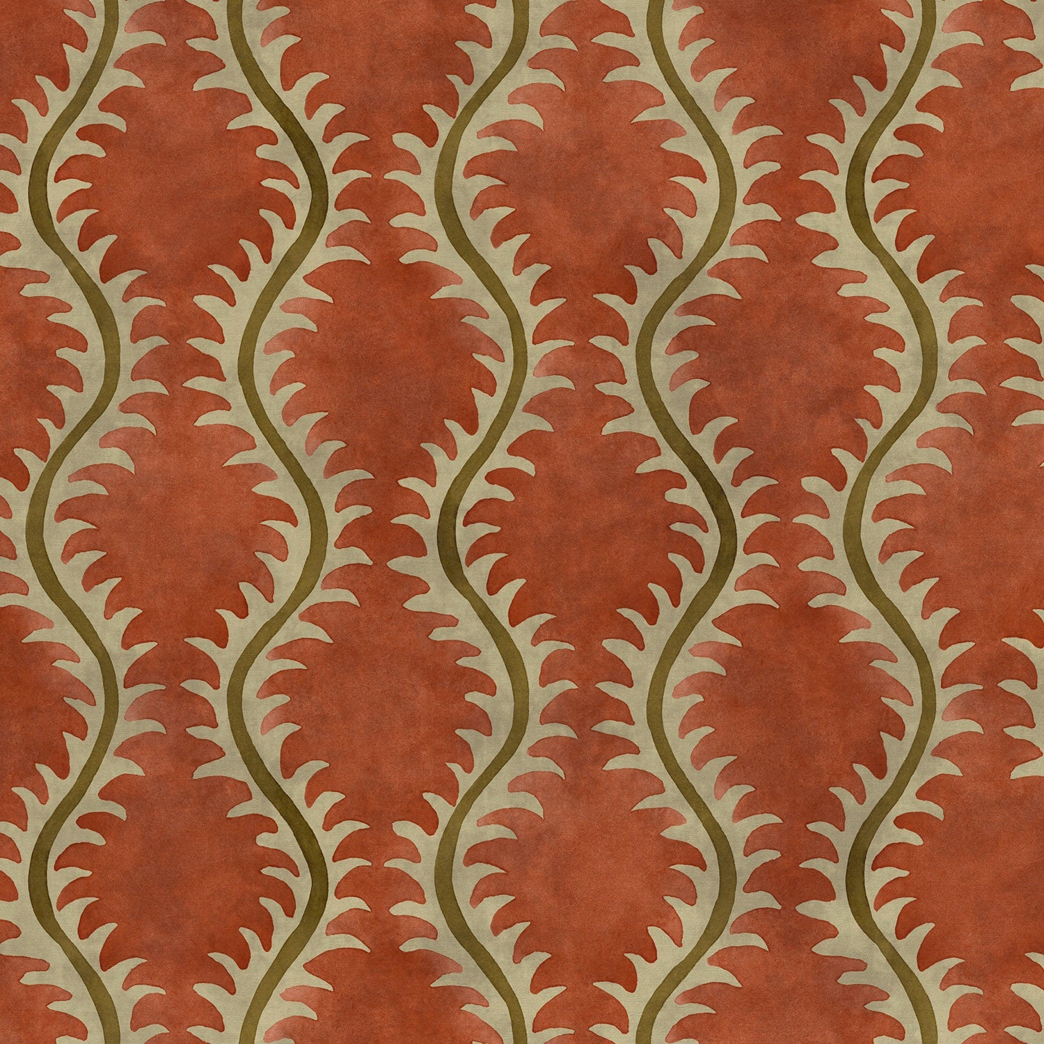 Linwood Helter Skelter Coral Velvet FR Made to Measure Curtains