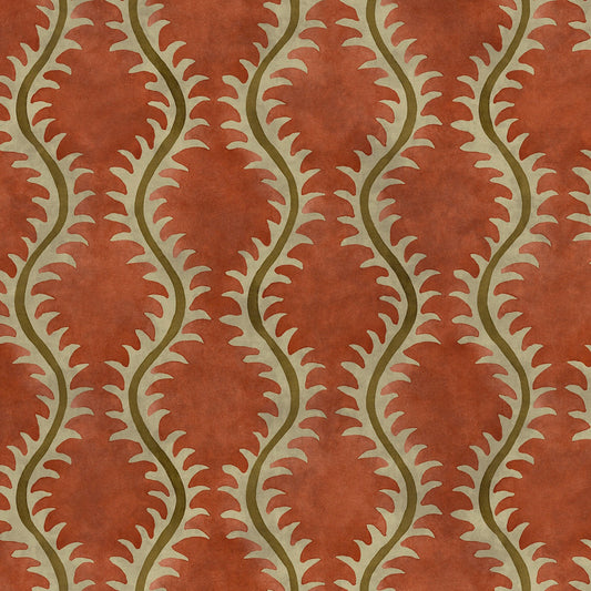 Linwood Helter Skelter Coral Velvet FR Made to Measure Curtains