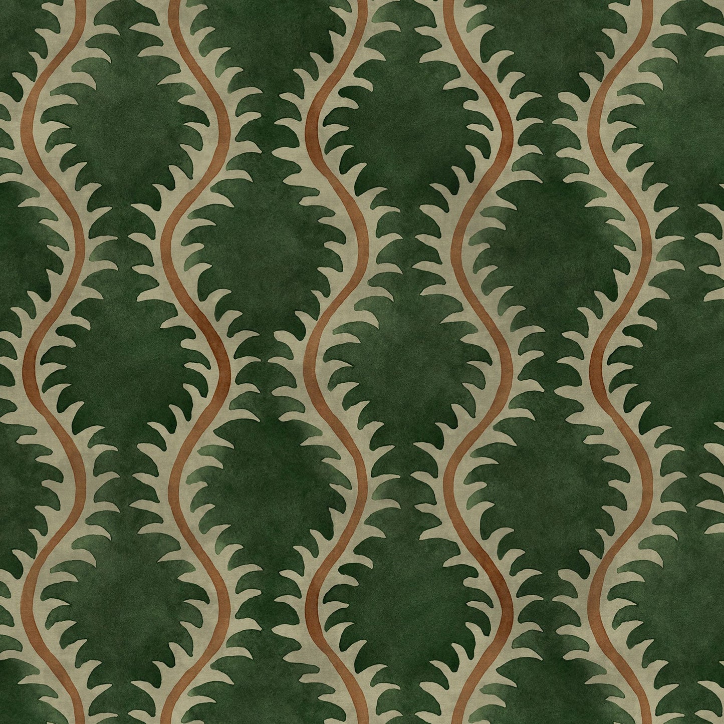 Linwood Helter Skelter Forest Velvet FR Made to Measure Curtains