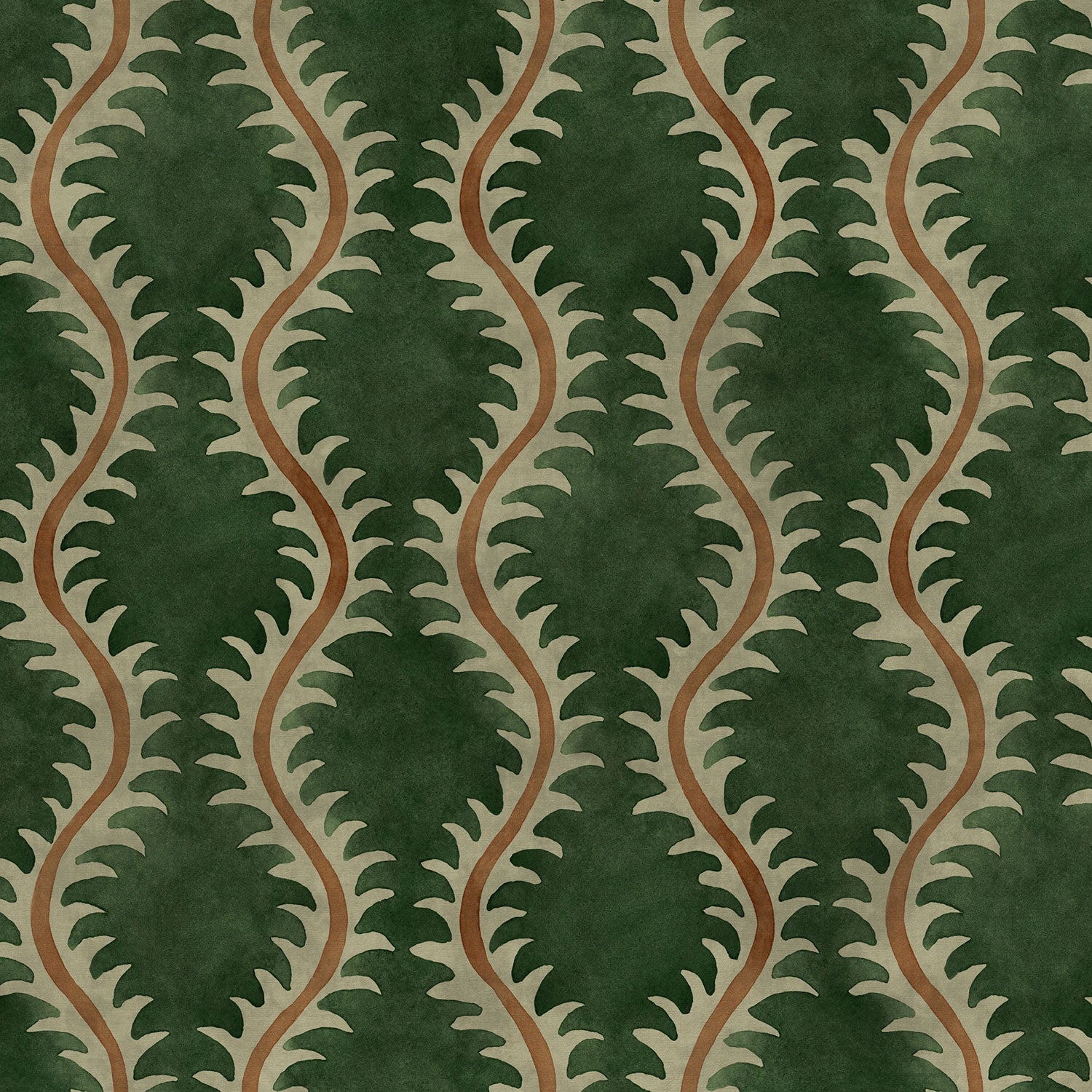 Linwood Helter Skelter Forest Velvet FR Made to Measure Curtains