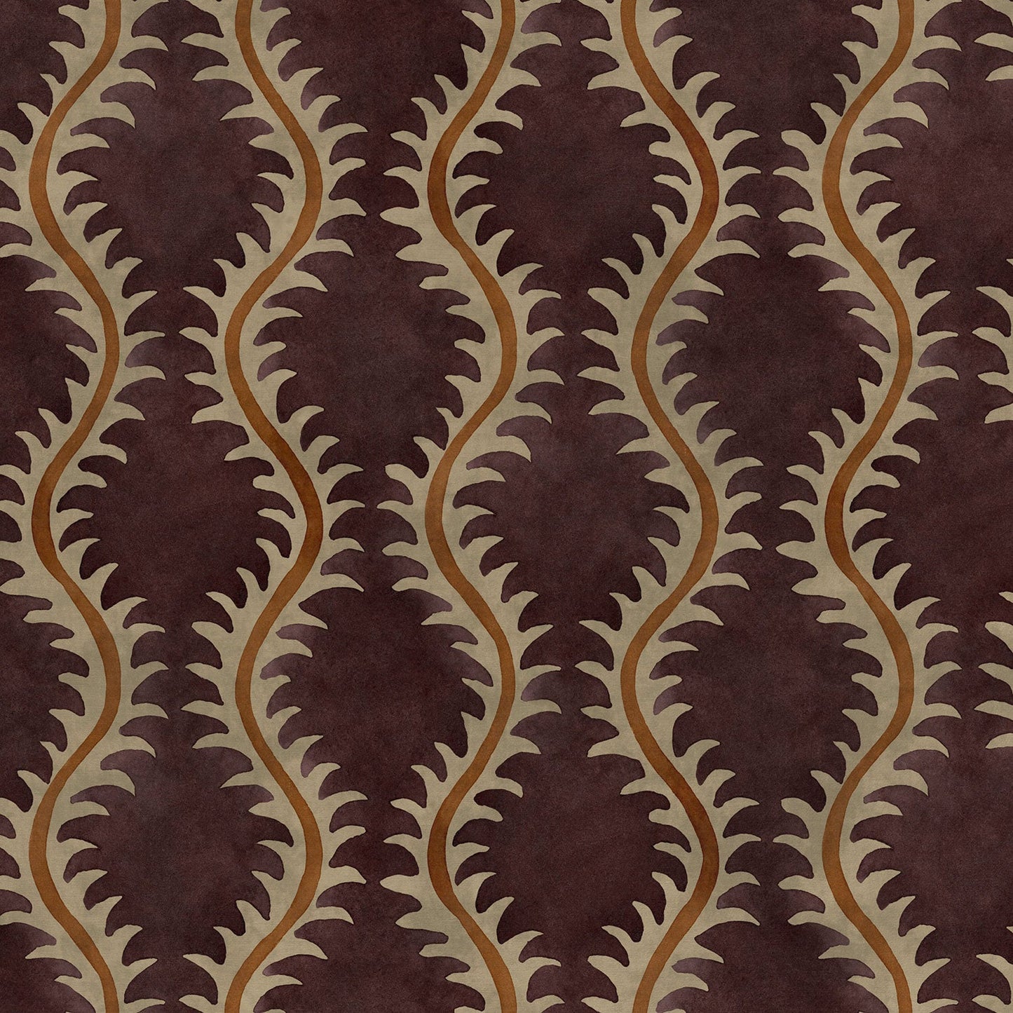 Linwood Helter Skelter Grape Velvet FR Made to Measure Curtains