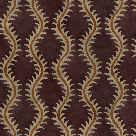 Linwood Helter Skelter Grape Velvet FR Made to Measure Curtains