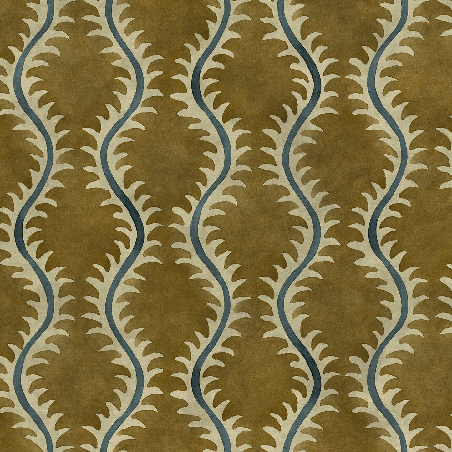 Linwood Helter Skelter Lichen Velvet FR Made to Measure Curtains