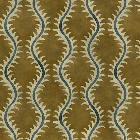 Linwood Helter Skelter Lichen Velvet FR Made to Measure Curtains