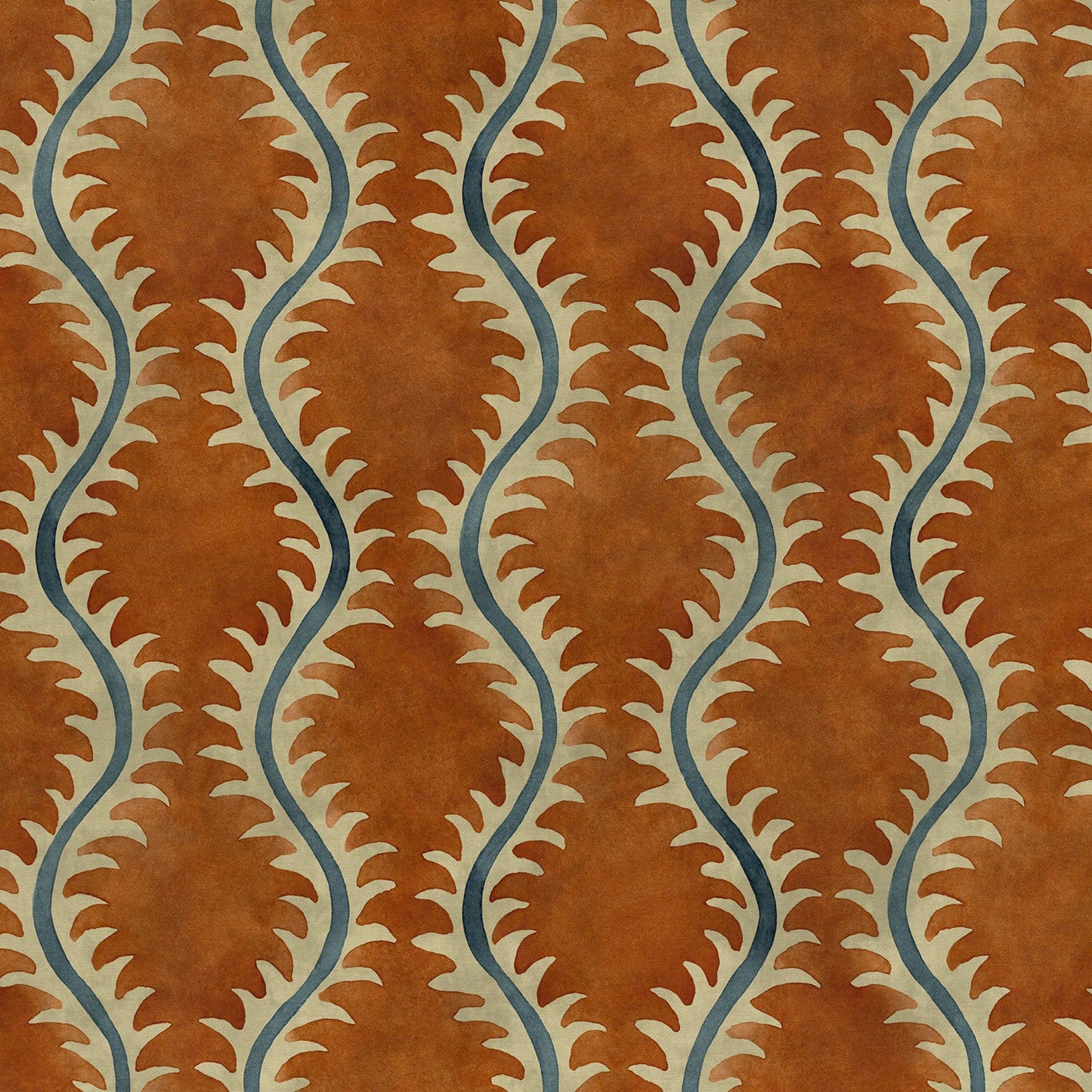 Linwood Helter Skelter Paprika Velvet FR Made to Measure Curtains