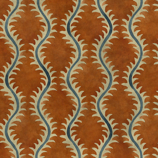 Linwood Helter Skelter Paprika Velvet FR Made to Measure Curtains