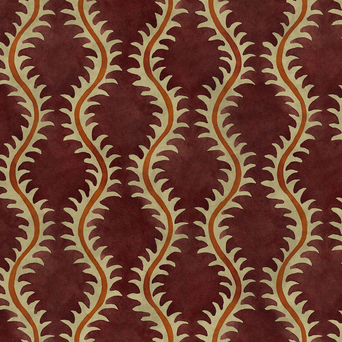 Linwood Helter Skelter Redcurrant Velvet FR Made to Measure Curtains