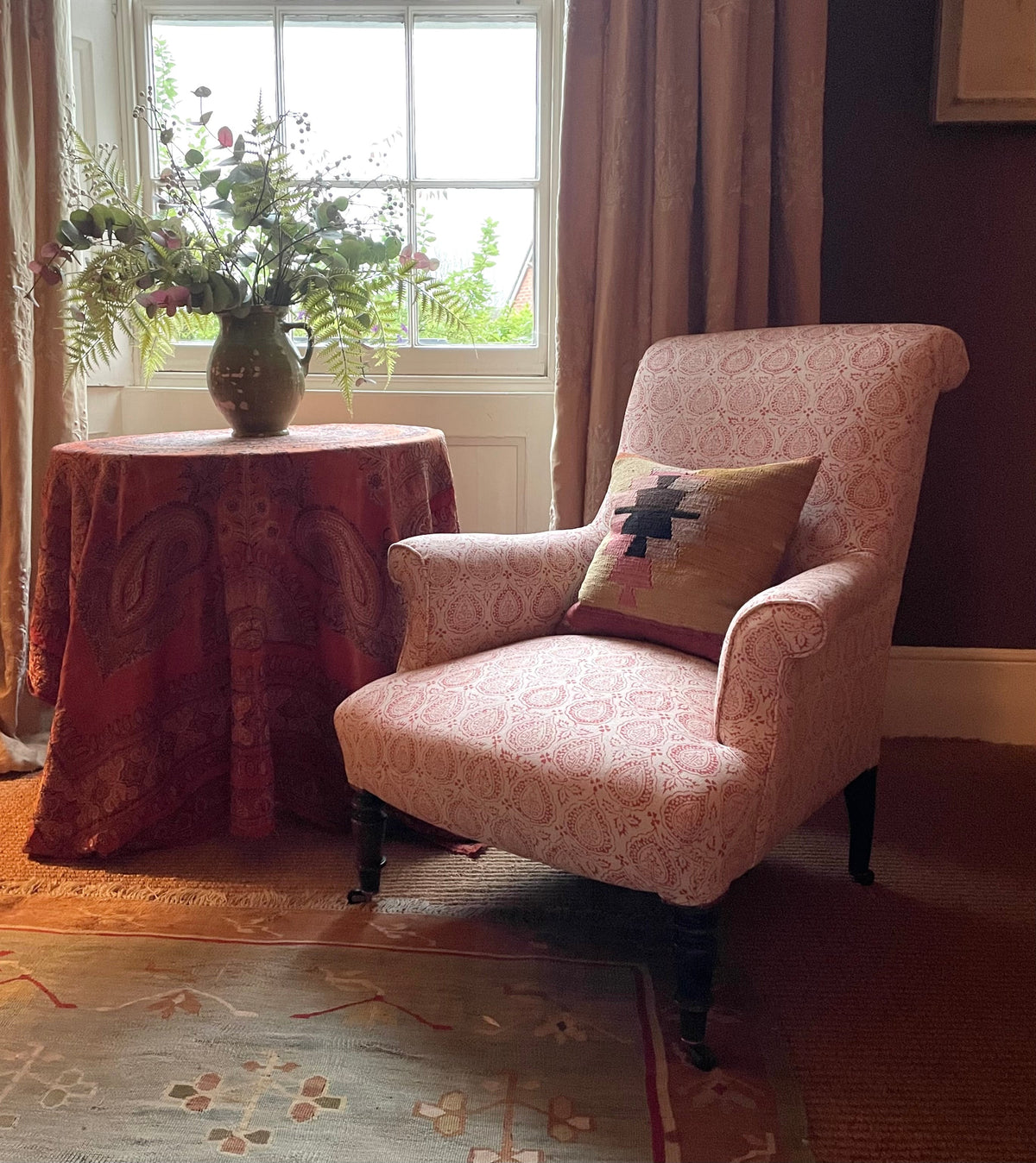 Kate Forman Ahlia Burnt Orange Made to Measure Curtains – image 4