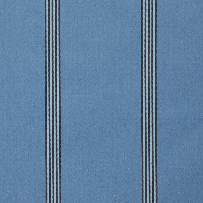 Ian Mankin Ballycastle Stripe Slate Blue Made to Measure Roman Blinds