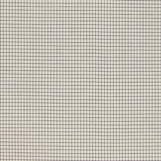 Ian Mankin Lining Check Dark Navy Made to Measure Roman Blinds