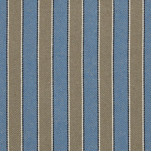 Ian Mankin Portree Stripe Slate Blue Made to Measure Roman Blinds