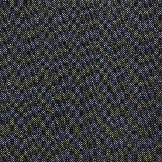 Ian Mankin Recycled Atlantic Dark Navy Made to Measure Roman Blinds