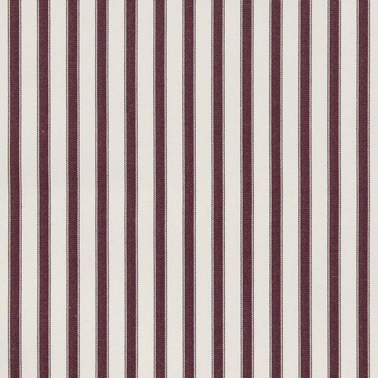 Ian Mankin Ticking Stripe 2 Plum Made to Measure Roman Blinds