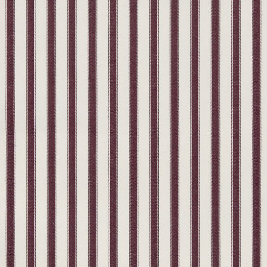 Ian Mankin Ticking Stripe 2 Plum Made to Measure Curtains