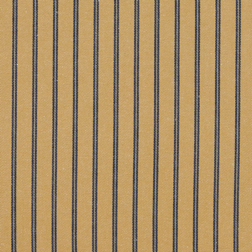 Ian Mankin Weymouth Stripe Mustard/Dark Navy Made to Measure Curtains