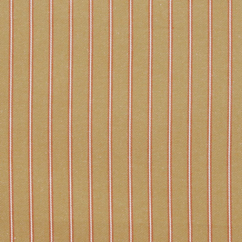 Ian Mankin Weymouth Stripe Rust/Mustard Made to Measure Roman Blinds