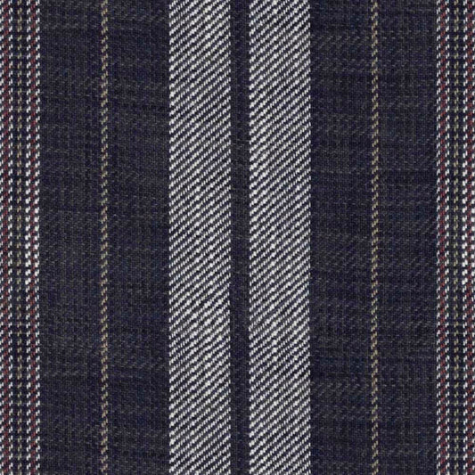 Ian Mankin Galloway Dark Navy Made to Measure Roman Blinds