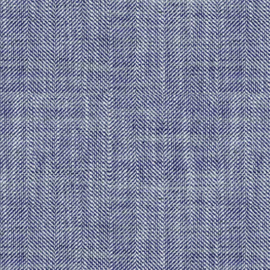 Ian Mankin Filey Cobalt Made to Measure Curtains