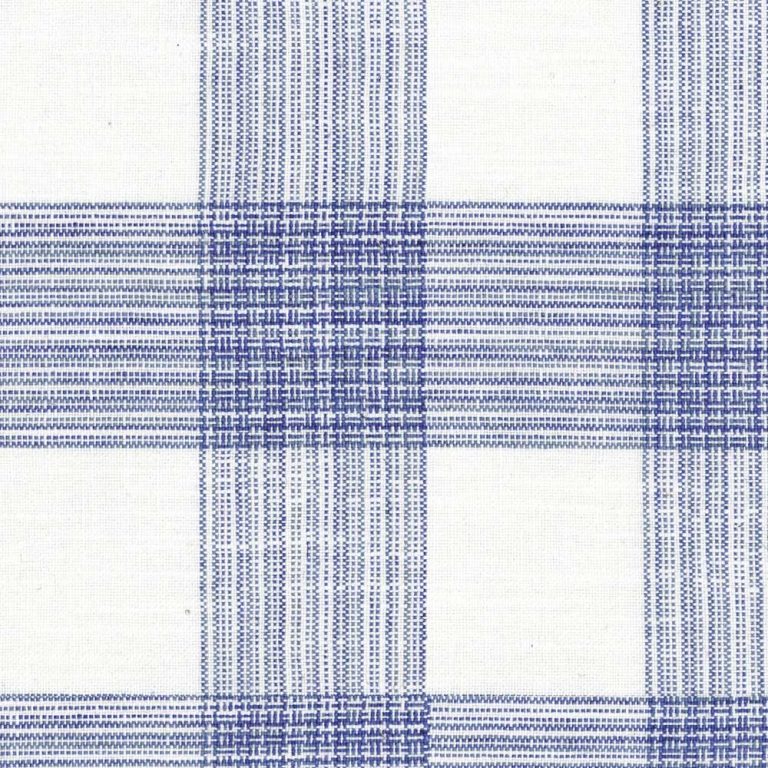 Ian Mankin Hemsby Check Cobalt Made to Measure Roman Blinds