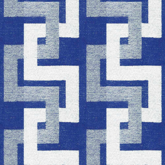 Ian Mankin Knot Cobalt Made to Measure Roman Blinds