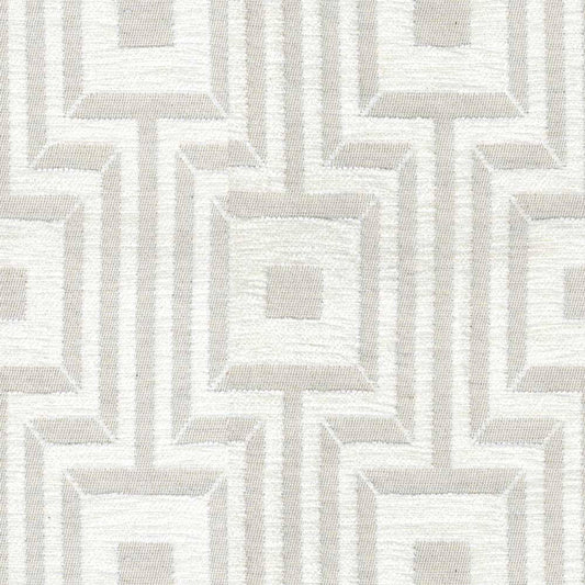 Ian Mankin Maze Oatmeal Made to Measure Roman Blinds
