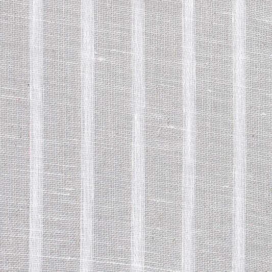 Ian Mankin Newlyn Stripe Linen Sheer Rustic Made to Measure Curtains