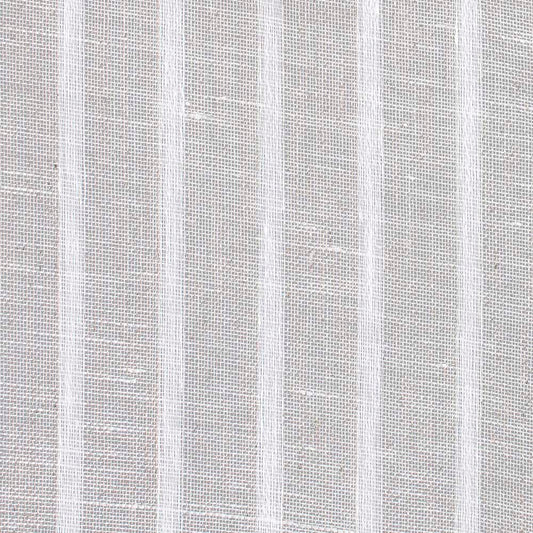 Ian Mankin Newlyn Stripe Linen Sheer Natural Made to Measure Curtains